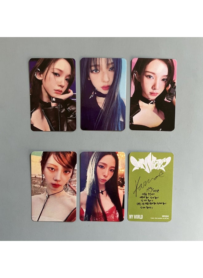 NIBEMINENT 5 Pcs Kpop Aespa - Karina Drama Lomo Cards Card For Fans Collection Gifts - Image 1