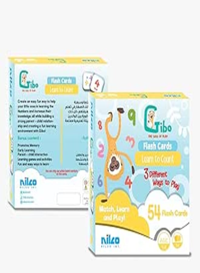 Gibo flash card learn to count