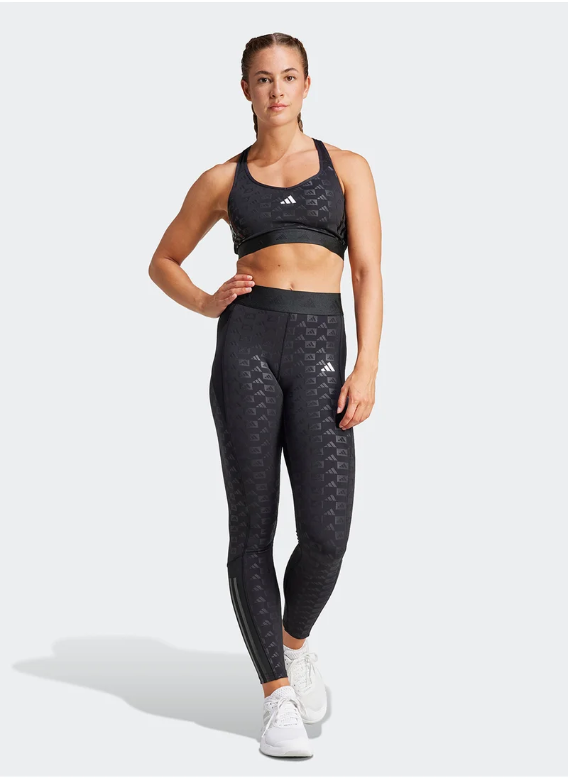 Adidas Hyperglam Full Length Emboss Leggings