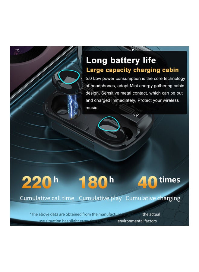 NIBEMINENT Bluetooth 5.1 Wireless Earbuds Black  - Image 3
