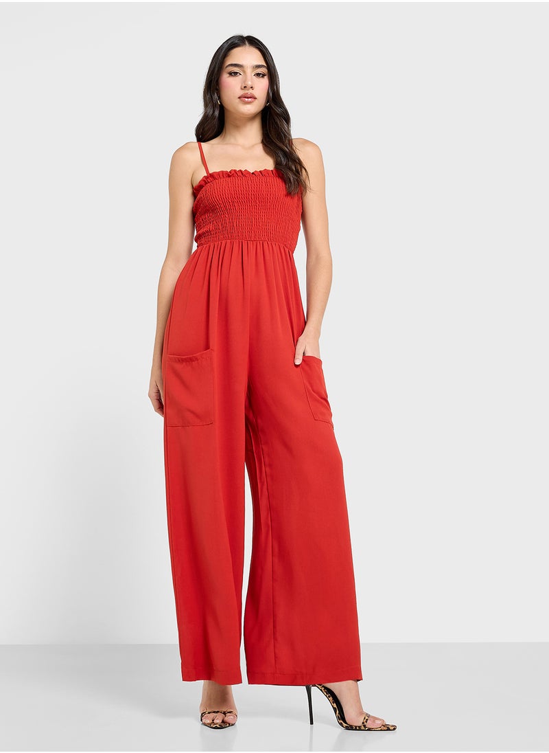 Cami Shirred Jumpsuit With Pockets - pzsku/Z2622FB7A980C3B73CD9DZ/45/_/1737356723/a3955510-fcdd-4821-abf6-b0aba574ec37