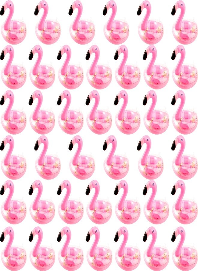 Sonarun 40 Pack Inflatable Flamingo Drink Holder Glitter Confetti Pink Flamingo Drink Floats Sparkling Blow Up Flamingo Cup Holder for Summer Pool Beach Hawaiian Party Toys - Image 1