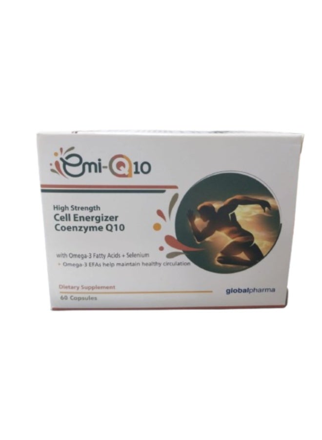 EMI Q10 Coenzyme Q10 Capsules 60s   Energy & Antioxidant Support Supplement