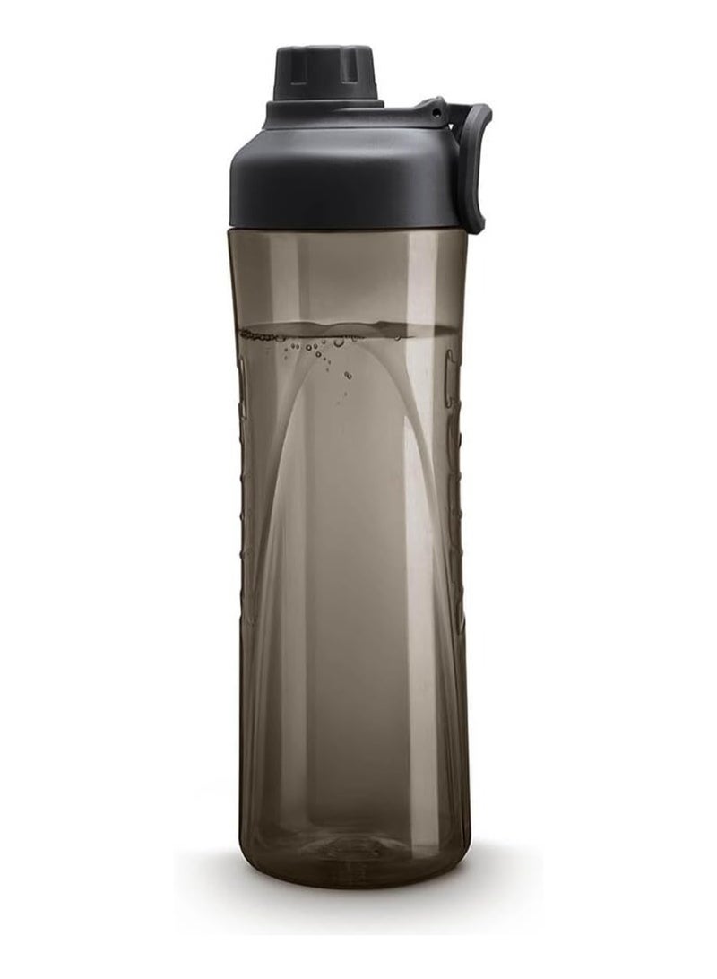 Tank Tritan Plastic Water Bottle 800mL, Black - Image 2