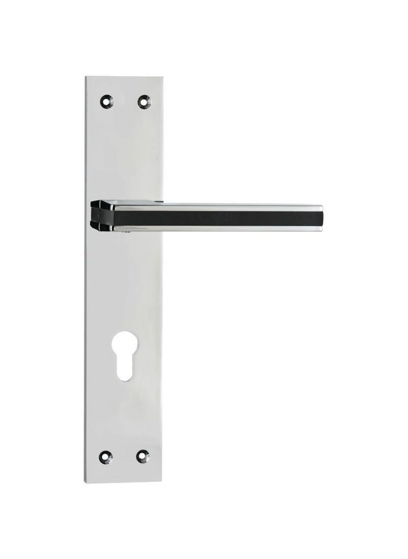 milano Milano Za Tolly Lm665-927 Plate Handle Bright-Chrome Matte Black 