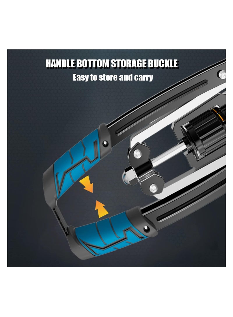 SOLARAE Arm Exercise Equipment Chest Workout, Hydraulic Power Twister 10 Gears Adjustable 22-440lbs, Chest Exerciser for Men, Arm Workout Equipment, Handle Wear-Resistant Non-Slip PU Soft Rubber - Image 4