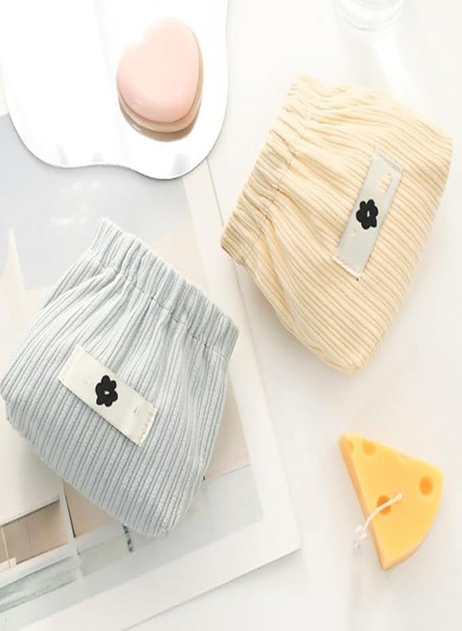 NETZILLA NAVA PAVA 2 Pcs Small Pouches for Women Girls, Travel Mini Makeup Pouch, Squeeze-Open Lipstick Jewelry Storage Bag Hair Accessories Organizer Cosmetic Bag Travel Organizer, Corduroy Coin Pouch - Image 2