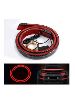 Led Spoiler Universal Rearlip Kit Mily Rubber Strip WaterProof Material Delicate and Textured Wear-resistant and Scratch-resistant Multiple modes Bright Carbon Brazing pattern Good Flexibility