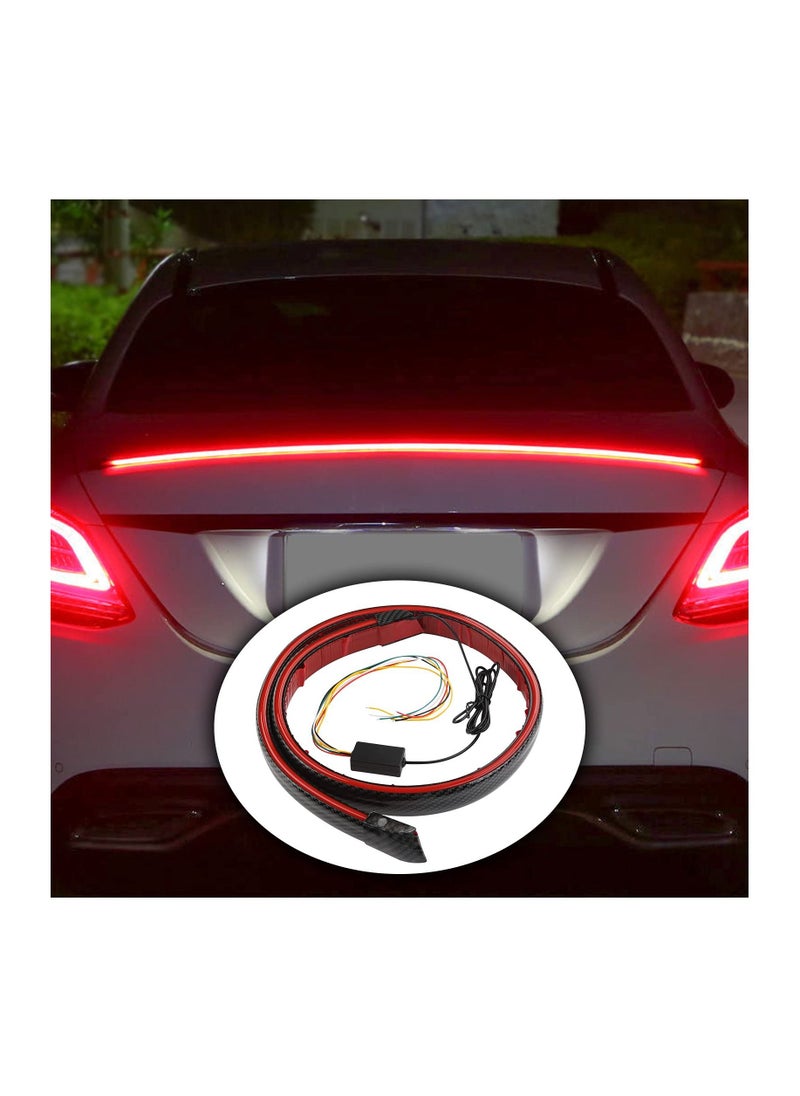 Royal - Led Spoiler Universal Rearlip Kit Mily Rubber Strip WaterProof Material Delicate and Textured Wear-resistant and Scratch-resistant Multiple modes Bright Carbon Brazing pattern Good Flexibility - Image 1