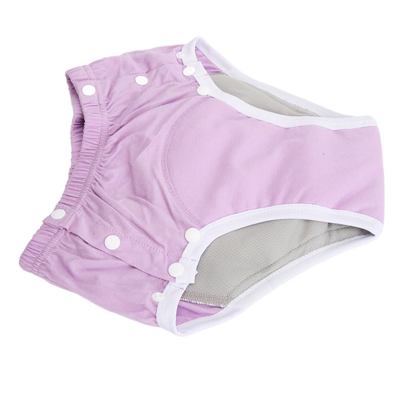 Washable Incontinence Underpants Pure Cotton Reusable Highly Absorbent Leakage Proof Adults Cloth Diapers for Elderly M - Image 2