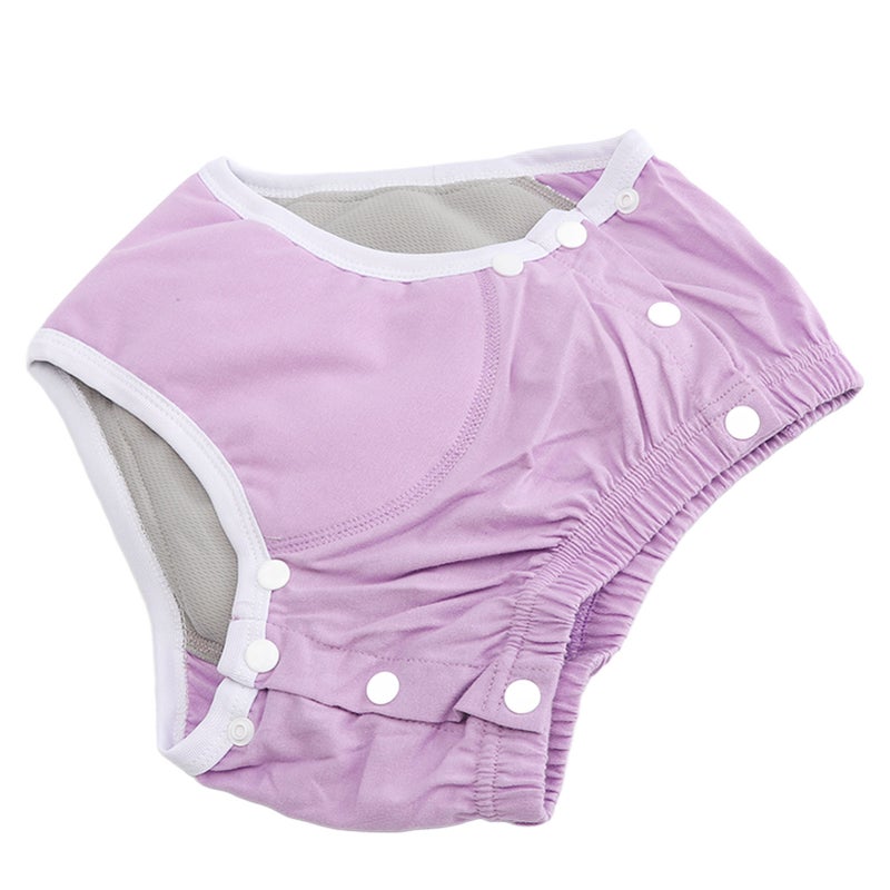 Washable Incontinence Underpants Pure Cotton Reusable Highly Absorbent Leakage Proof Adults Cloth Diapers for Elderly M - Image 4