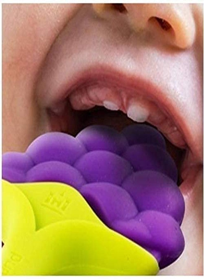 Aplam Chaplam Silicone Teether for Baby | Teether for Baby 6-12 Months |Baby Teether 3-6 Months Babies| Teether for 6 to 12 Months Baby Bpa Free Combo Pack (Grapes) - Image 4
