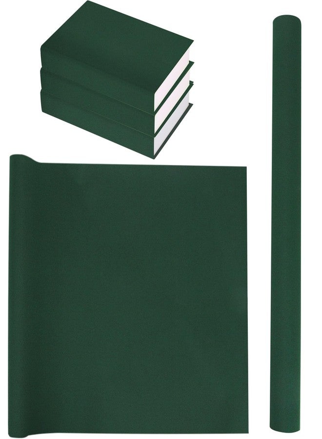fuceury Book Cloth for Book Binding 57 x 17 Inch Dark Green Fabric Surface Paper Backed Book Cover - Image 1