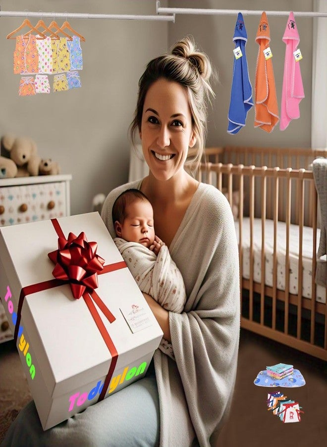 Toddylon 30 in 1 New Born Baby Products All Gift Pack | Baby Bedding Set | Baby Clothes | Essentials Items | Combo Set | Infants | Just Born Boys Girls | Baby Bed (Multicolor, 0-6 Months) - Image 5