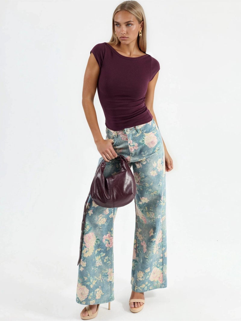 BUSEM Slim Fit Boat Neck Blouse - Image 4