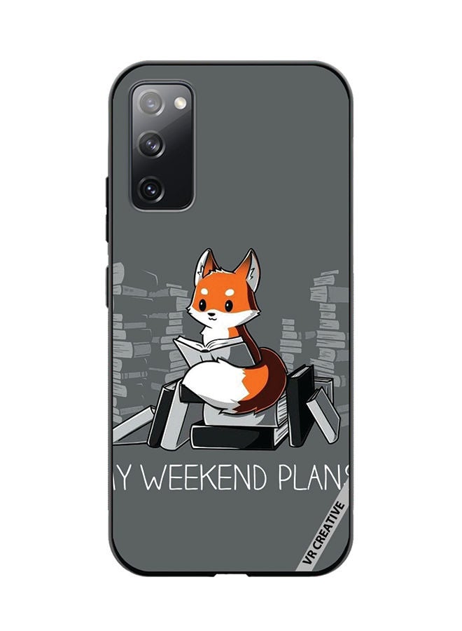 VR CREATIVE Protective Case Cover For Samsung Galaxy S20 FE 5G My Weekend Plans Design Multicolour - Image 1