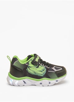 MARVEL Marvel Hulk Print Shoes with Hook and Loop Closure  - Image 5