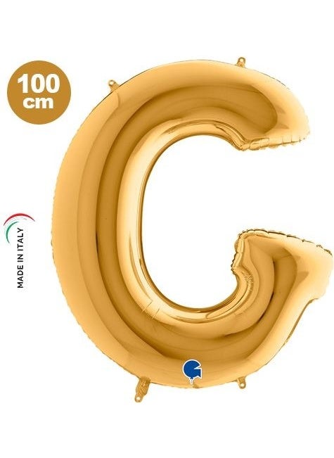 GRABO - G - Letter Foil Balloon Gold (100 Cm) - Image 1