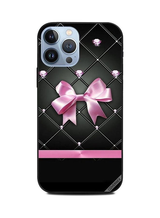 Covernex Apple iPhone 13 Pro Max Protective Case Cover Printed Featuring Pink Hair Tie DESIGN_0747 - Image 1