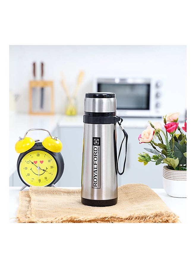 Royalford Vacuum Water Bottle Silver 600ml - Image 2