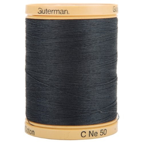 A&E GUTERMANN CONSUMER DIV خيط قطن طبيعي من غوتيرمان 876 ياردة - رمادي حديدي - Image 1
