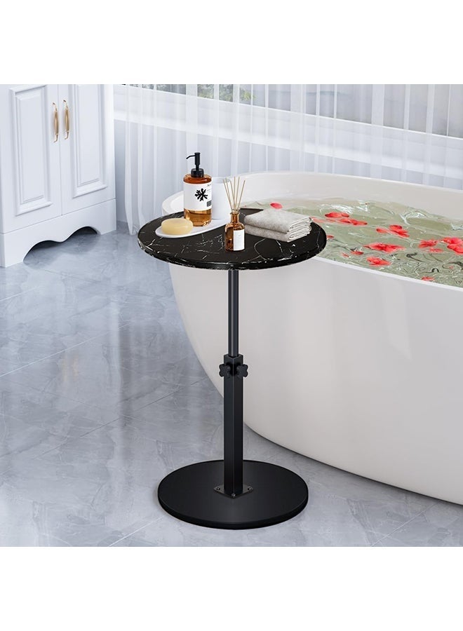 والالا طاولة جانبية قابلة لضبط الارتفاع، طاولة مستديرة، طاولة صغيرة بجانب السرير، طاولة جانبية عصرية منتصف القرن لغرفة المعيشة وغرفة النوم والزوايا والمكتب - Image 1