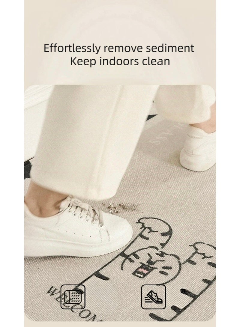 Firasa Luxury Multicolor Rippled Door Mat American-Style Premium Foot Pad Entrance Dust Removal and Anti-Slip Rug for Home Decoration - Image 4