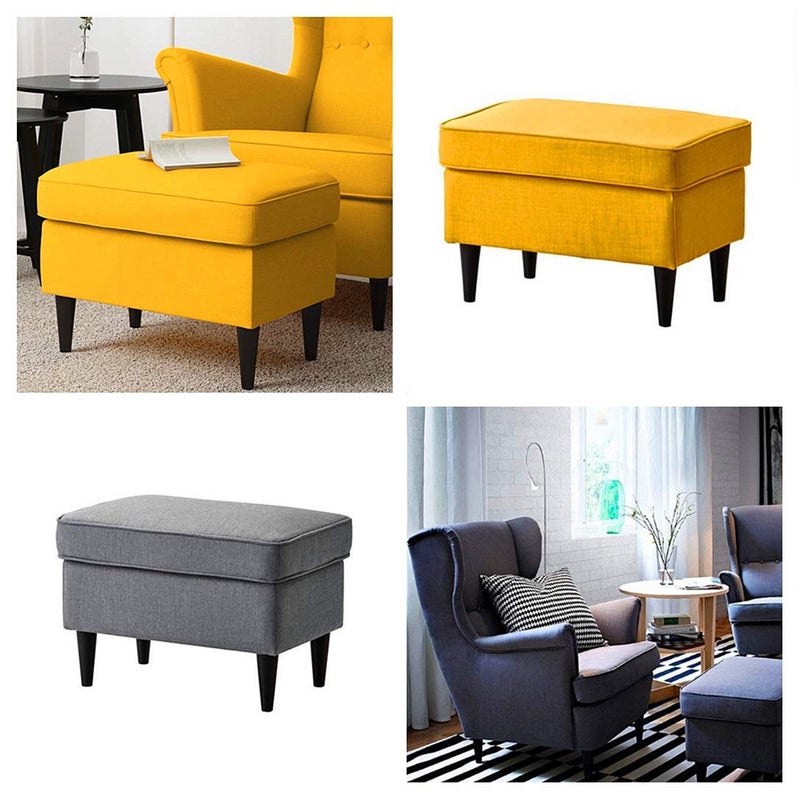 WEICHUAN Black Round Solid Wood Furniture Sofa Chair Ottoman Loveseat Table Dresser Cabinet Couch Legs 8 inch Heavy Duty for Furniture Feet Replacement (8" Set of 4) - Image 3