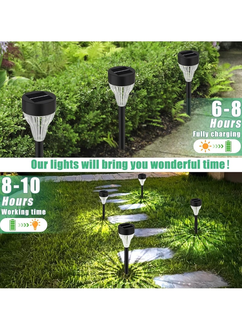 10 Pack Solar Pathway Lights,LED Outdoor Waterproof, Auto On/Off Solar Garden Lights for Yard, Lawn, Walkway & Driveway Landscape Lighting - Image 3
