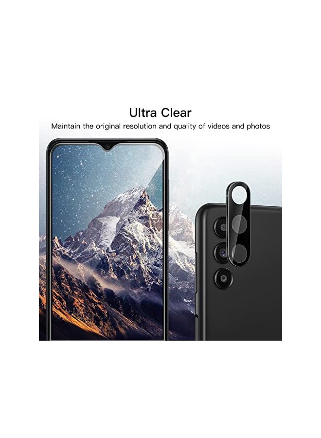 جي تيك واقي الشاشة لـ Samsung Galaxy A13 / A13 5G مع واقي عدسة الكاميرا ، والفيلم الزجاجي المقسى ، واضحة HD ، و 2 عبوة لكل منهما - Image 3