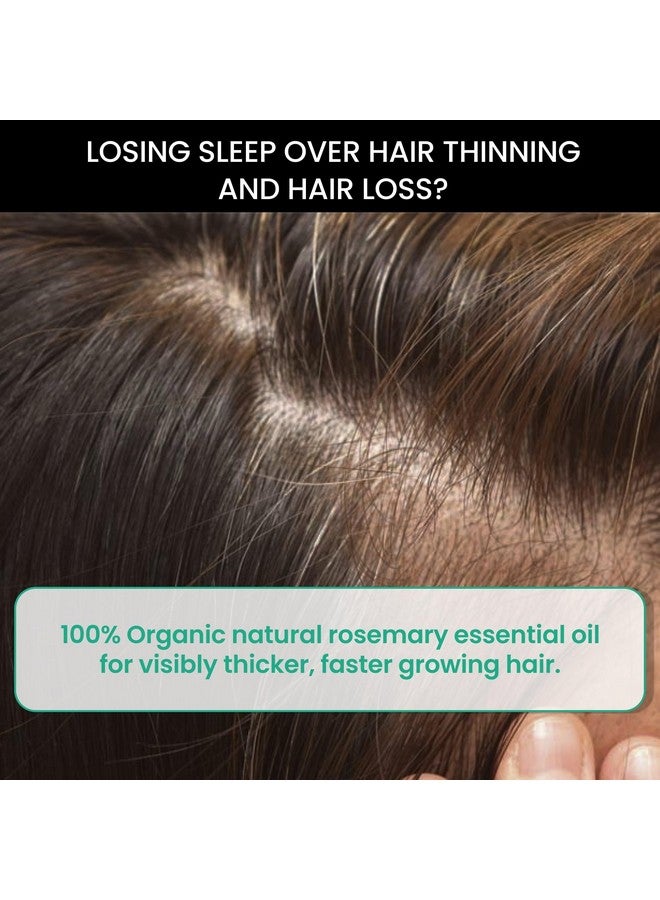 THRIVECO Rosemary Essential Oil For Hair Growth & Hair Fall Control | Reduces Hair Breakage & Improves Scalp Health | 100% Pure, Certified Organic & Natural | With Vitamin E | For Men & Women | 15Ml - Image 3