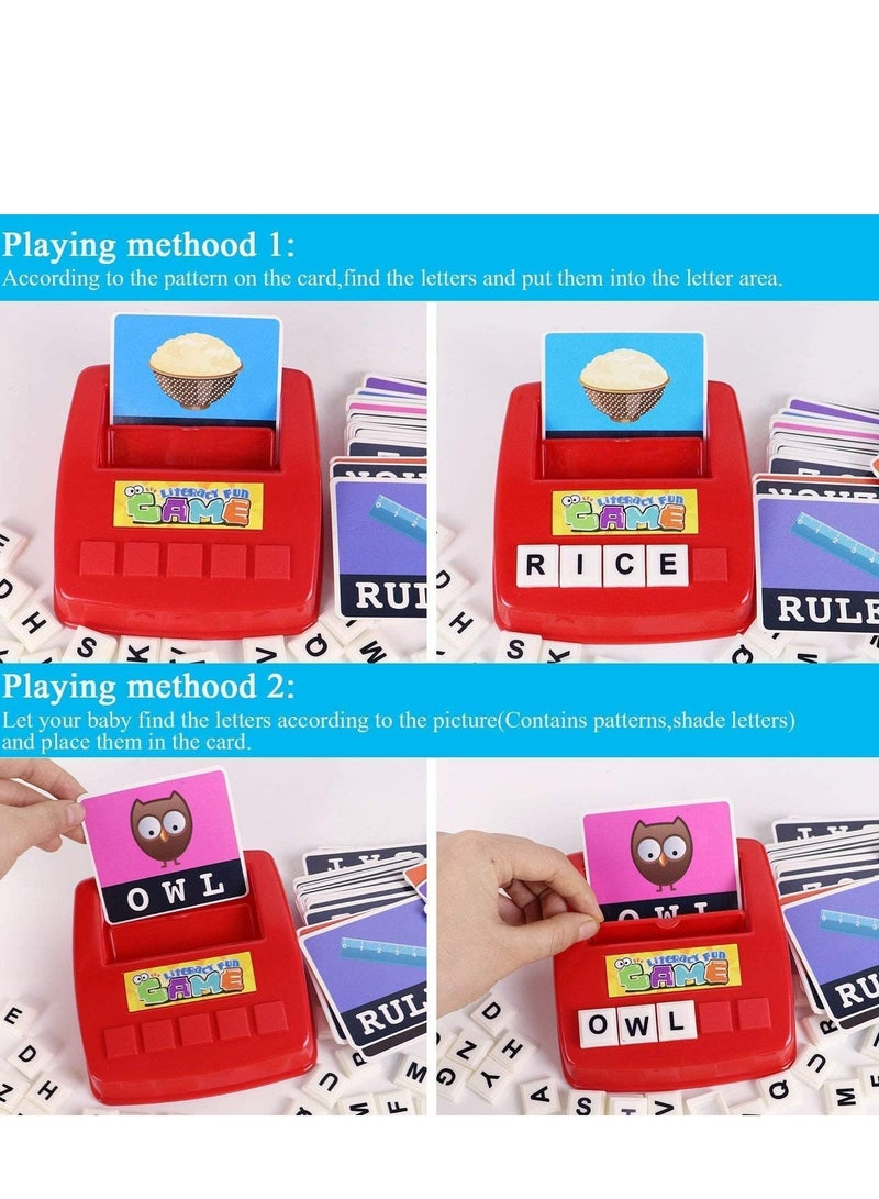 Learning Toys for Kids Matching Letter Game Educational Toys with Flash Cards Spelling Game - Image 4