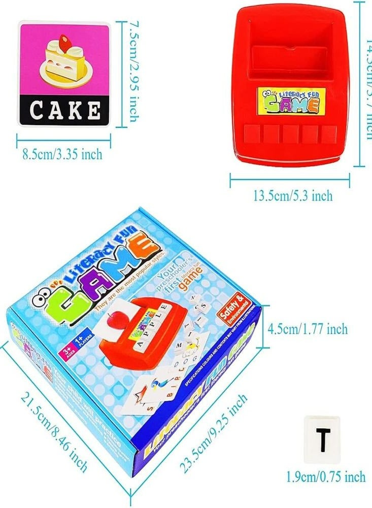 Learning Toys for Kids Matching Letter Game Educational Toys with Flash Cards Spelling Game - Image 2