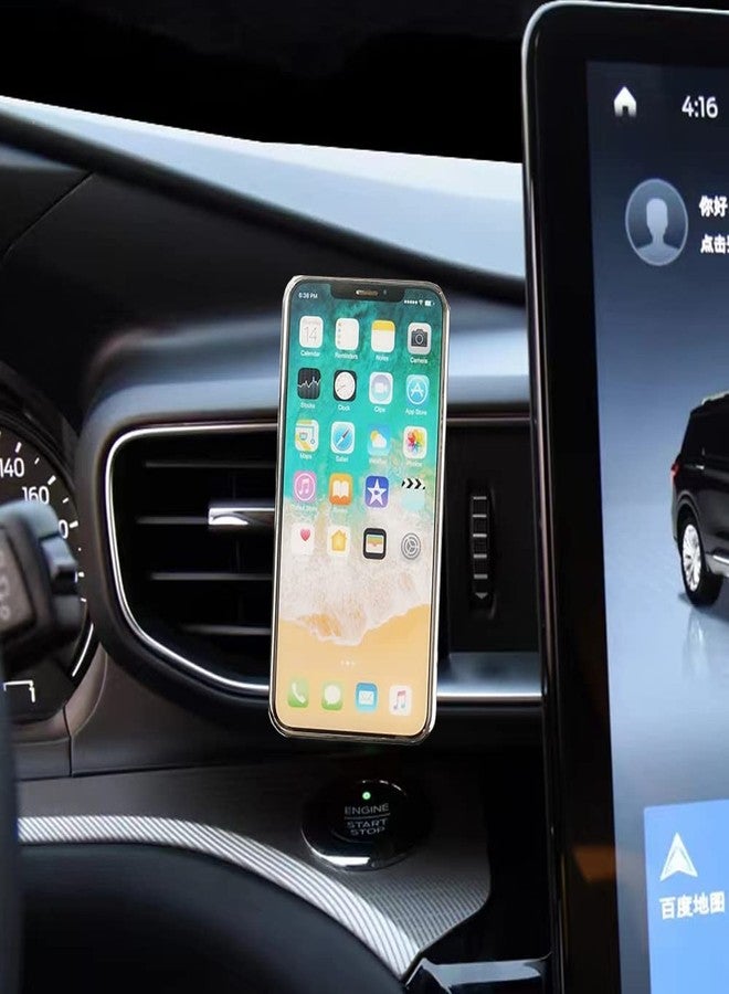 Zchan Car Phone Mount Fit for Ford Explorer 2020-2024, Magnetic Phone Holder Stand in Air Vent,Custom Explorer Phone Holder Mount Apply to 4-7in Smartphone iPhone/13/12/11，Samsung etc. - Image 2