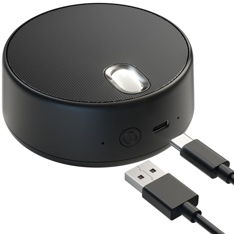 ROFALL مكبرات صوت كمبيوتر ROFALL USB مع ميكروفون، مكبر صوت للكمبيوتر المحمول مع ميكروفون، وضعين صوتيين، التقاط صوت محسن بدون استخدام اليدين، متوافق مع زووم للمكالمات الشخصية واجتماعات المكتب المنزلي - Image 1