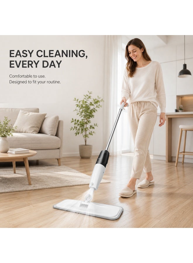 GroveMade Spray Floor Mop, Microfiber Wet Dry Mop for Hardwood, Tile & Wood Floors, Refillable Spray Mop with Adjustable Handle, Flat Floor Cleaning Mop with Reusable Pads for Home Kitchen  Office - Image 2