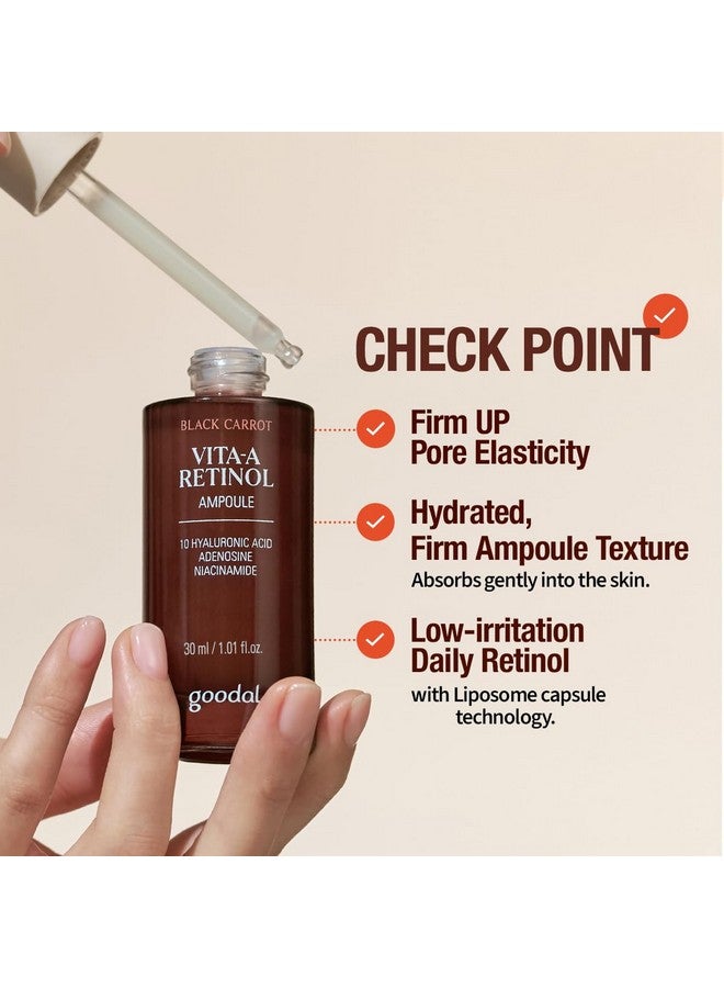 أمبولة ريتينول فيتا-أ من جودال بلاك كاروت، 30 مل، سيروم مرطب للوجه لبشرة متوهجة، سيروم خفيف الوزن، للعناية بالبشرة الكورية، منتجات التجميل الكورية - Image 4