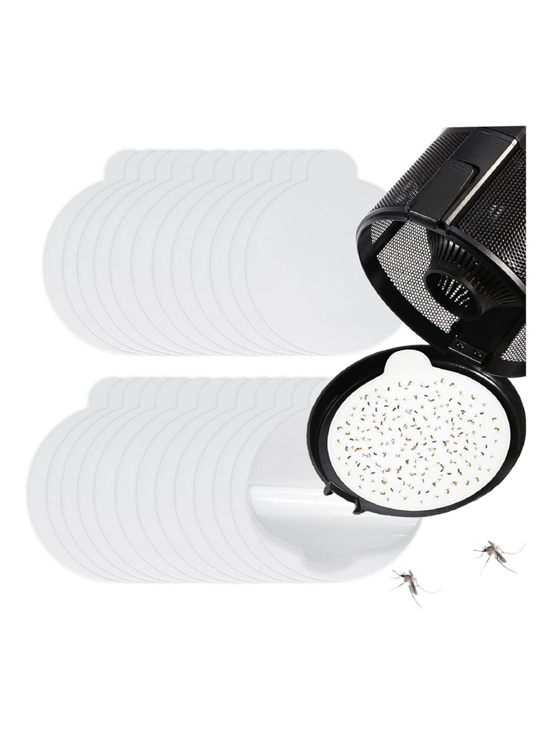 24 قطعة 4.3 بوصة وسادة لزجة مناسبة كاتشي ، فينون ، وأنواع أخرى من الحشرات في الأماكن المغلقة ، الذباب ، البعوض ، الحشرات الماسك البعوض مصباح ، فخ البراغيث ملء - Image 1