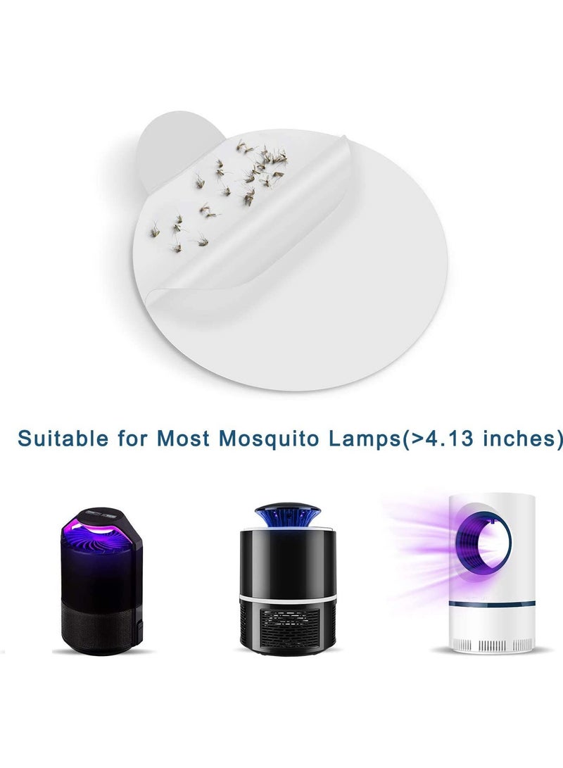 24 قطعة 4.3 بوصة وسادة لزجة مناسبة كاتشي ، فينون ، وأنواع أخرى من الحشرات في الأماكن المغلقة ، الذباب ، البعوض ، الحشرات الماسك البعوض مصباح ، فخ البراغيث ملء - Image 2