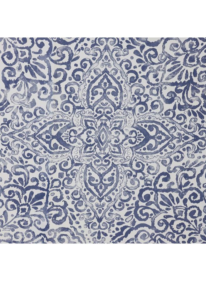 erorex Shower curtain, white/blue, 180x200 cm - Image 3