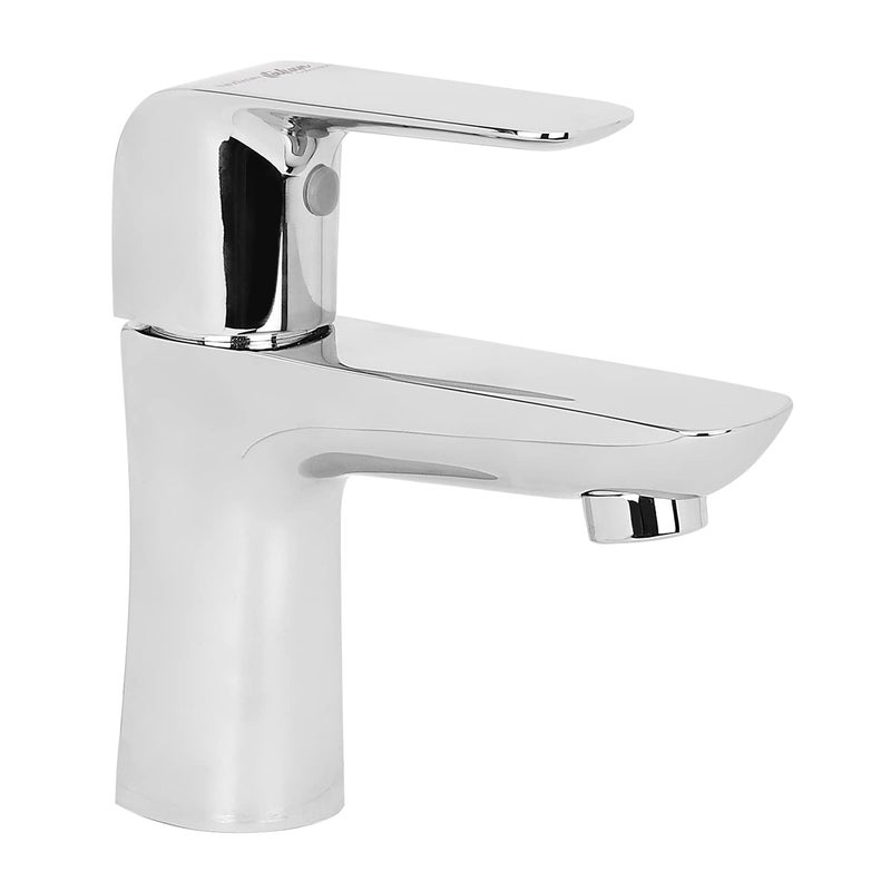 Hindware Italian Collection F400001CP Fluid Pillar Type Water Tap, Wash Basin Tap, Brass with Premium Chrome Finish