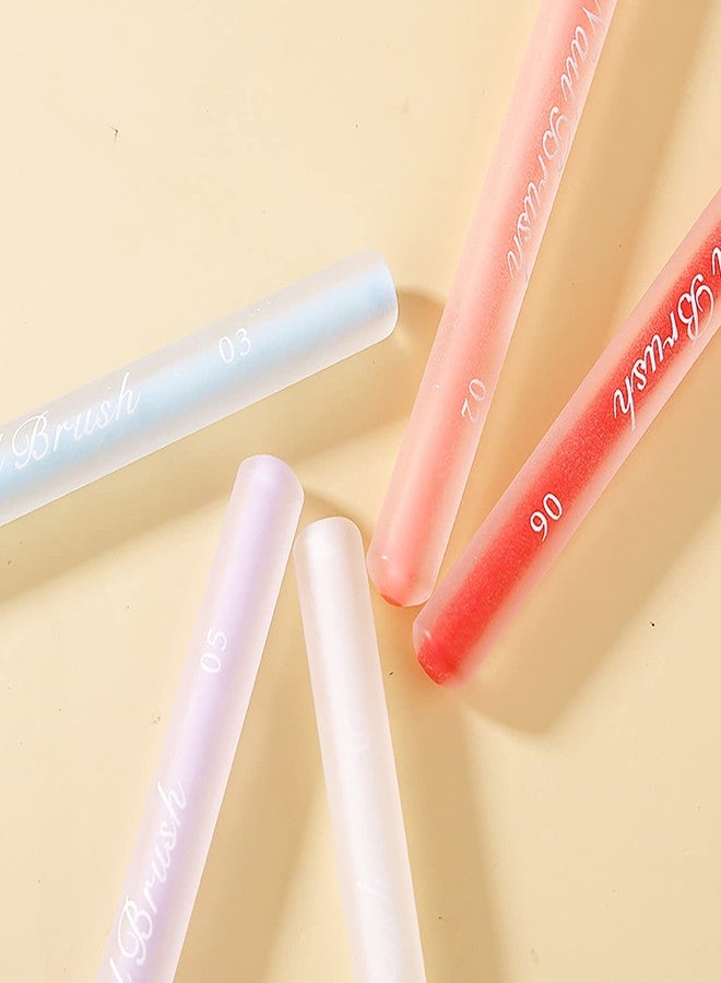 SILPECWEE فرشاة أظافر أومبري SILPECWEE 1 قطعة، فرشاة فن الأظافر الأكريليكي، فرشاة تدرج الأظافر، قلم طلاء الأظافر، فرشاة أومبري لأظافر الجل، فرشاة تصميم المانيكير، أداة فن الأظافر - Image 4