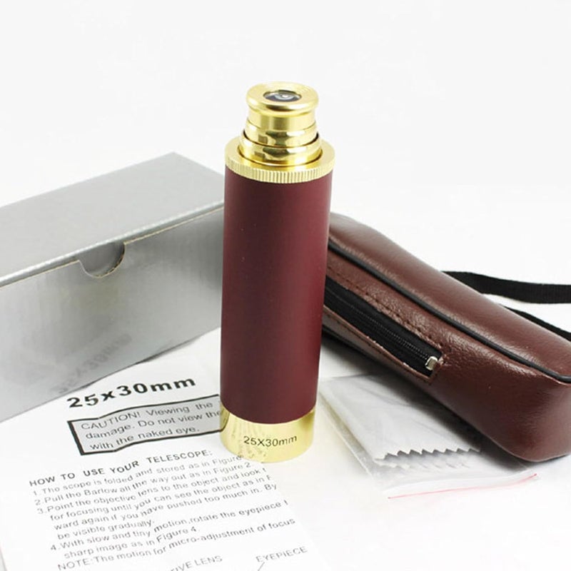Retro Pirate Telescope, Zoomable Portable Handheld Telescope Vintage Monocular for Camping Boating Gift - Image 3