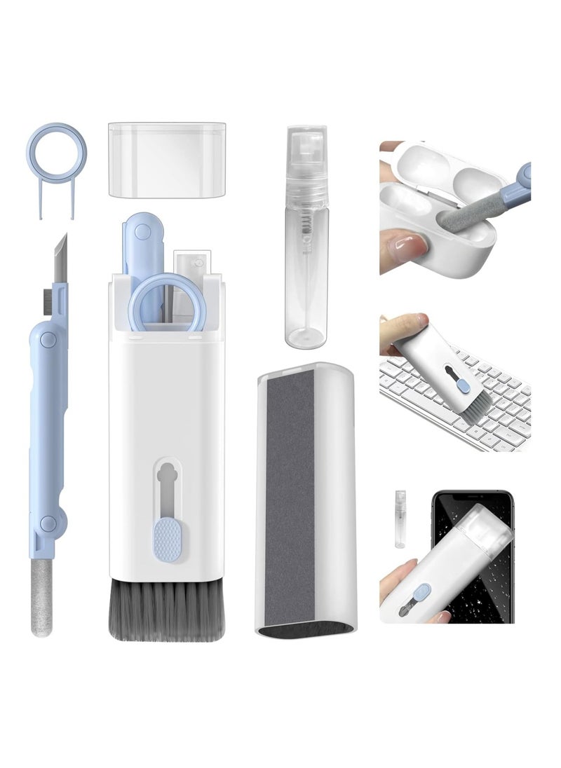 Generic 7 in 1 Multifunctional Cleaning Tool, Earphones Cleaner Kit for AirPods, Keyboard Cleaning Brush, Portable Electronics Cleaning Kit for Laptop, PC, Keyboard, Earphones, Cell Phone  - Image 1