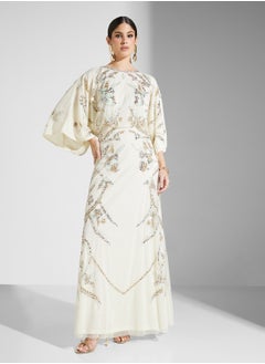 Frock and Frill Puff Sleeves Maxi Dress  - Image 4