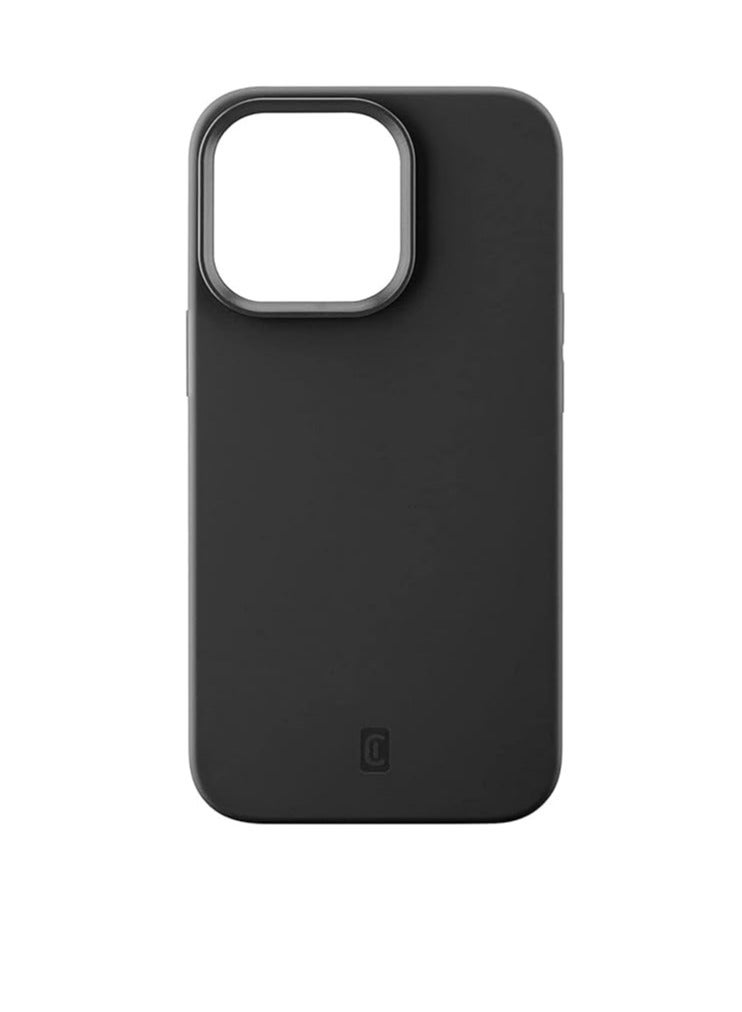 سيلولار لاين حافظة سيليكون ناعمة الملمس لهاتف آيفون 13 برو من سيليلار لاين مع تكنولوجيا ميكروبان مدمجة ومضادة للبكتيريا - أسود - Image 1