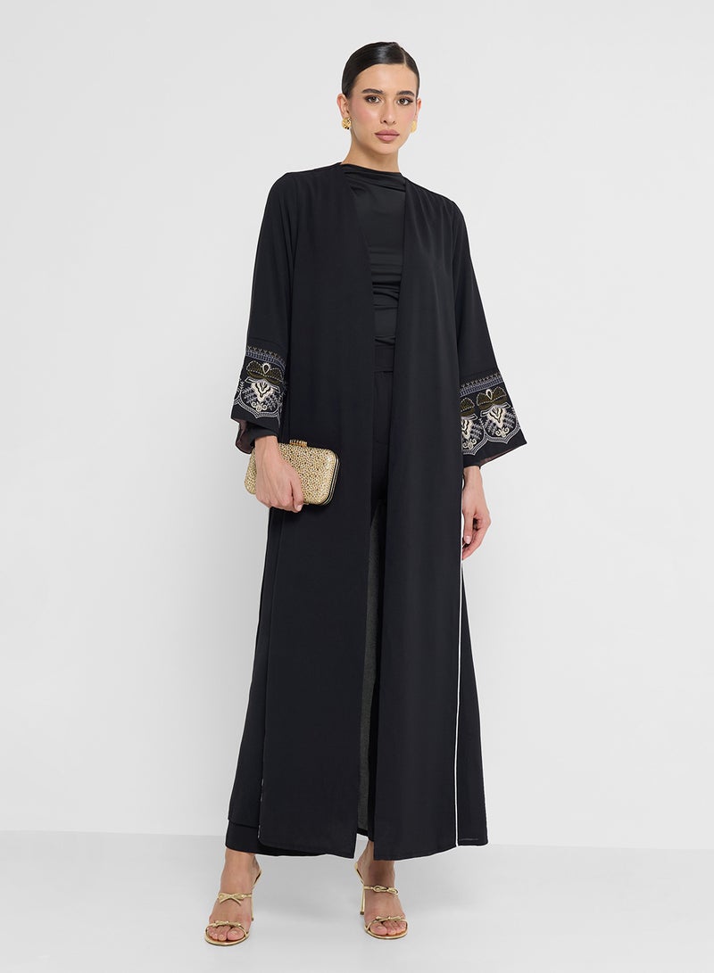 خزانة عباءة بأكمام مطبوعة - Image 1