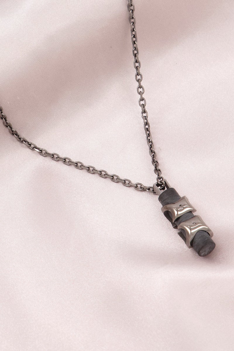 CERRUTI 1881 Men Fashion CIAGN2216802 Stainless Steel Chain Necklace, Black - Image 2