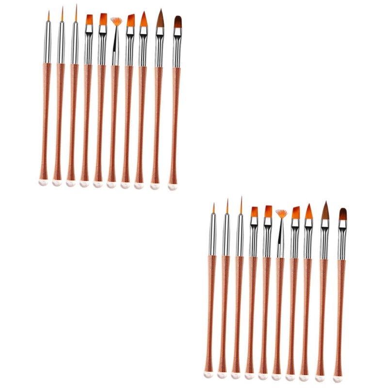 20 Pcs Portable Nail Art Pen Brush Set For Beginners Easy Use Painting Supplies - Image 2