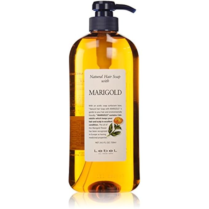 Lebel Cosmetics | Shampoo | Natural Hair Soap with Marigold Shampoo 720ml (Japan Import)